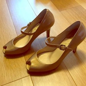 Gold Cole Haan Mary Jane Heels